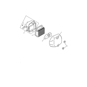 Air Intake/Filtration Diagram and Parts List for 13AP11CP756  Cub Cadet Lawn Tractor